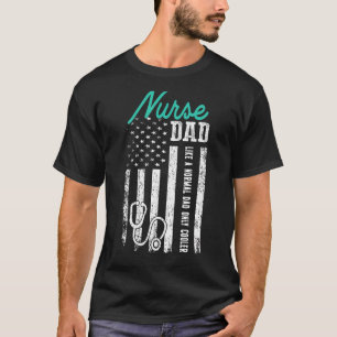 Mens Nurse Vater wie ein normaler Vater nur Cooler T-Shirt