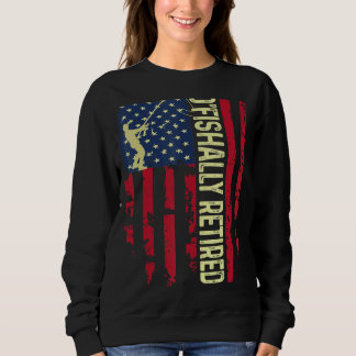 Mens O'fishalhalle Vater Usa Patriotische Flag Fat Sweatshirt