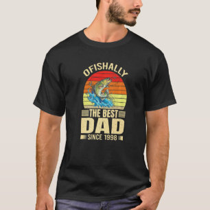 Mens Ofishally Der beste Papa seit 1998 Fisher Vat T-Shirt