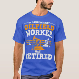 Mens Oilfield Worker Remüde Oil Rig Opa Rough T-Shirt