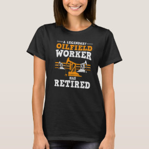 Mens Oilfield Worker Remüde Oil Rig Opa Rough T-Shirt