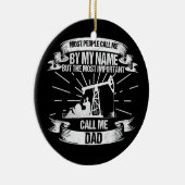 Mens Oilfield Worker Vater Roughneck Keramik Ornament (Rechts)