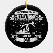 Mens Oilfield Worker Vater Roughneck Keramik Ornament (Hinten)