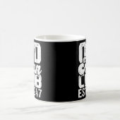 Mens Old Man Club Est 1947 Funny Senior Citizen Kaffeetasse (Mittel)