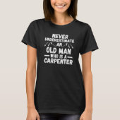 Mens old man who is a carpenter carpenters Premium T-Shirt (Vorderseite)