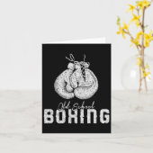 Mens Old School Boxing Clic Kämpfe Karte (Gelbe Blume)
