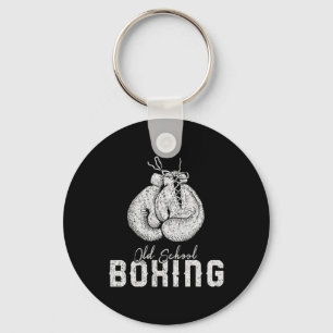 Mens Old School Boxing Clic Kämpfe Schlüsselanhänger