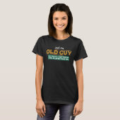 Mens Old Typ Pool Player Billard Opa T-Shirt (Vorne ganz)