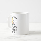 Mens Old Typ Pool Player Geschenk für ältere Billa Kaffeetasse (Vorderseite Links)