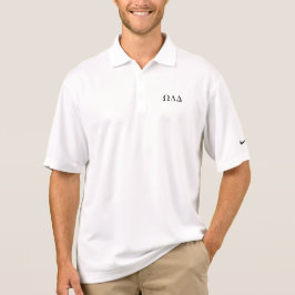 Mens Omega Lambda Delta Long Polo Shirt