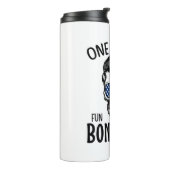 Mens One Badass Bonus Step Vater Funny Gift Geburt Thermosbecher (Nach links gedreht)