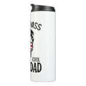 Mens One Badass Bonus Step Vater Funny Gift Geburt Thermosbecher (Nach rechts gedreht)