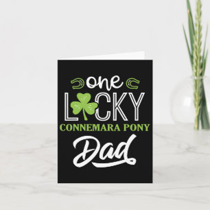 Mens One Lucky Connemara Pony Horse Vater Irish Ho Karte