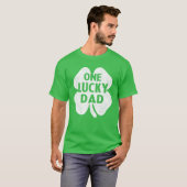 Mens One Lucky Vater Funny St Patricks Day Daddy S T-Shirt (Vorne ganz)