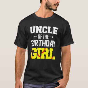 Mens Onkel des Geburtstags Girl Softball Girl Fami T-Shirt