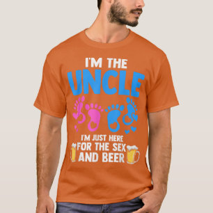 Mens Onkel Hier für die Gender-und Bier-Enthüllung T-Shirt