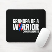 Mens Opa eines Kriegers CHD Kongenitales Herz Dis Mousepad (Mit Mouse)