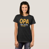 Mens Opa Joke Loading Bitte warten Spaß Daddy Fath T-Shirt (Vorne ganz)