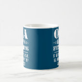 Mens Opa kennt alles Vathers Day Funny Opa Kaffeetasse (Mittel)