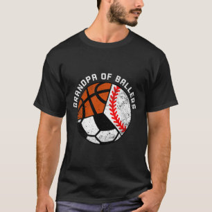 Mens Opa of Byllers Fun Bysebyll Soccer Bysket T-Shirt