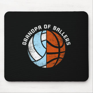 Mens Opa of Byllers Fun Volleybyll Bysketbyll Mousepad