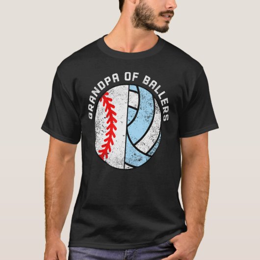 Mens Opa von Ballern Baseball Volleyball Gran T-Shirt (Vorderseite)