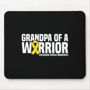 Mens Opa von einem kriegerischen Ribbon-Kinderkreb Mousepad