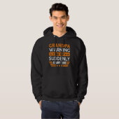 Mens Opa warnt Mai Nickerchen plötzlich Spaß Opa Hoodie (Vorne ganz)