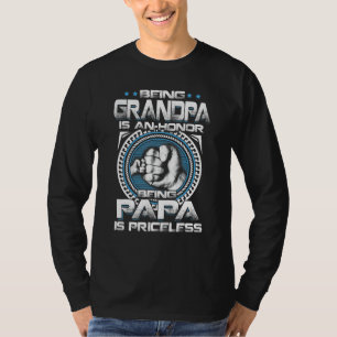 Mens Opa zu sein ist eine Ehre Papa zu sein ist Pr T-Shirt