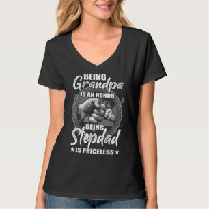 Mens Opa zu sein ist eine Ehre, Stepdad zu sein, i T-Shirt