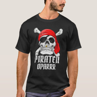 Mens Oparrr Pirate Shirt Grandpa Pirate Kostüm Fri