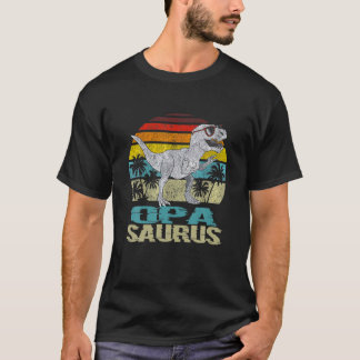 Mens Opasaurus T Rex Dinosaur Opa Saurus Family Ma T-Shirt