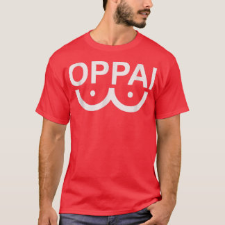 Mens Oppai Japanisch Kawai Harajuku Street Fun Sar T-Shirt