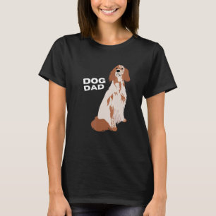 Mens Orange Belton English Setter Dog Vater Man T-Shirt
