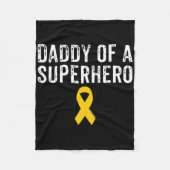 Mens Pädiatrische Kinder Krebs Bewusstsein Vater v Fleecedecke (Vorderseite)