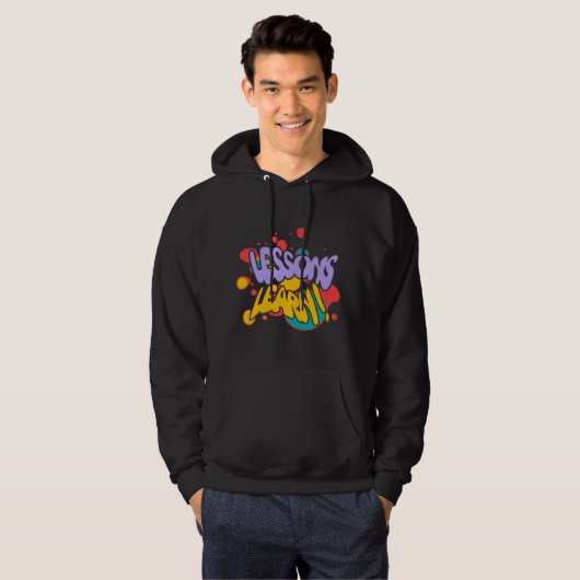 MEN'S PAINT SPLASH LESSONS LEARN PULLOVER HOODIE  (Vorne ganz)
