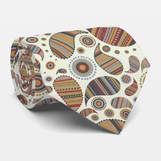 Mens Paisley Pattern Neck Tie Krawatte (Gerollt)