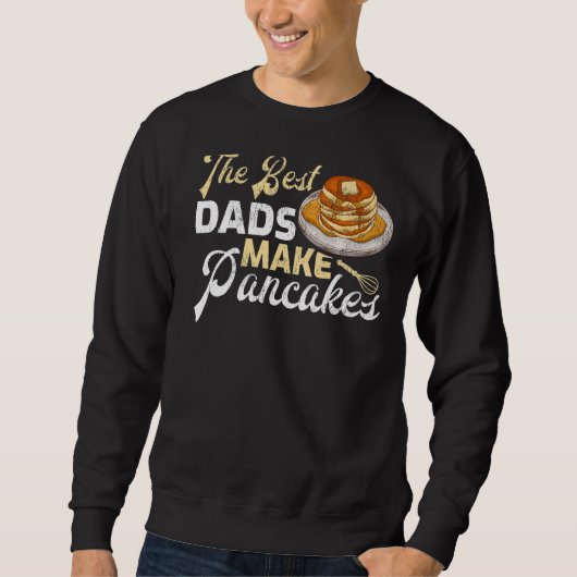 Mens Pancake Maker die besten Vater machen Pancake Sweatshirt (Vorderseite)