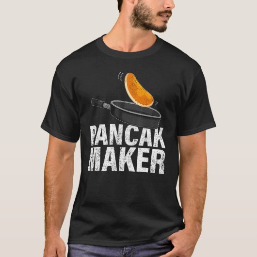 Mens Pancake Maker Frühstück Fath T-Shirt (Vorderseite)