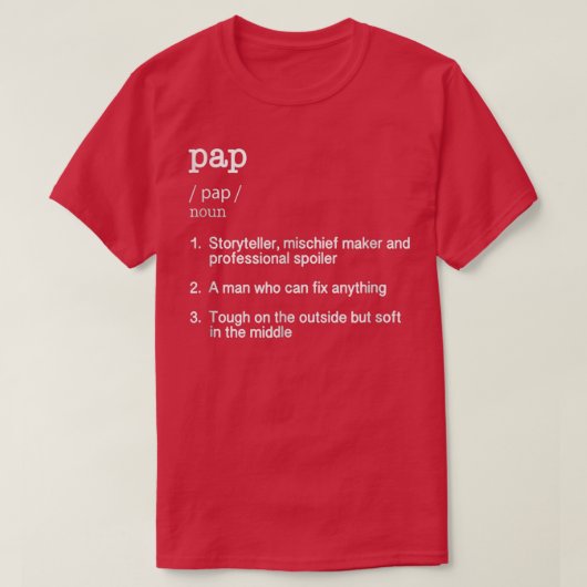 Mens Pap Definition Funny Opa Großvater Nove T-Shirt (Design vorne)