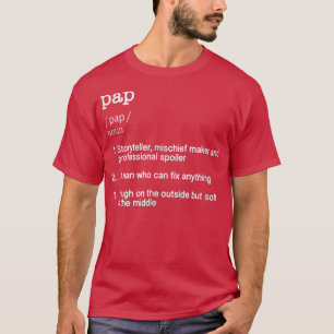 Mens Pap Definition Funny Opa Großvater Nove T-Shirt