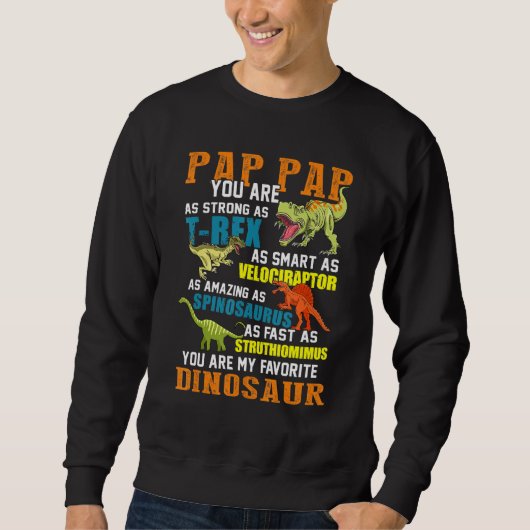 Mens Pap Papsaurus T Rex Dinosaur Pap Saurus F Sweatshirt (Vorderseite)