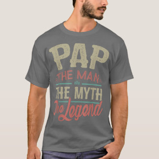 Mens Pap T von Großkindern Pap the Myth the Leg T-Shirt
