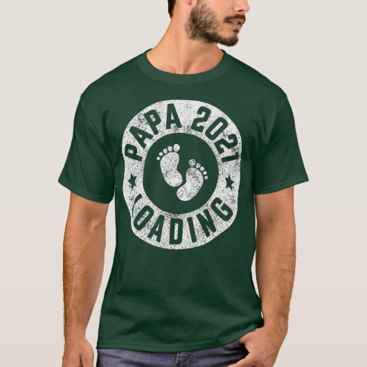 Mens Papa 2021 Ladung - Vater zu Vater T-Shirt (Vorderseite)