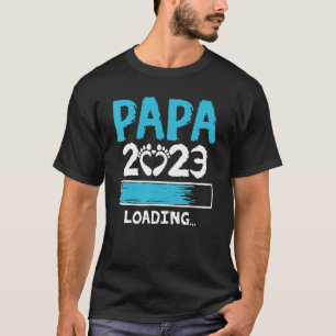 Mens Papa 2023 Laden neuen Vater zu 1 T-Shirt