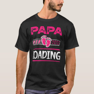 Mens Papa 2023 Loading Soon To Be Dad Baby Girl Fa T-Shirt