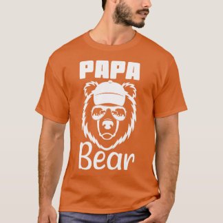 Mens Papa Bären Sonnenbrille Vater Vater Vintag T-Shirt