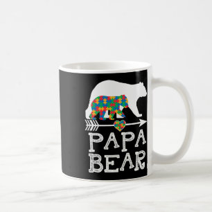Mens Papa Bear Autismus Männer Vater Papa Autismus Kaffeetasse