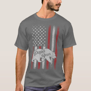 Mens Papa Bear Bester Vater TShirt Vatertag Vater