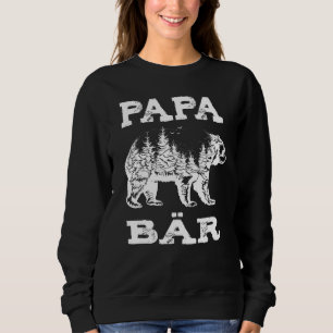 Mens Papa Bear Forest Design Sweatshirt